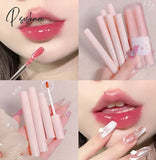 Mirror Water Lip Gloss Cherry Pink Jelly Matte Liquid Lipstick Long Lasting Moisturizing Lipgloss