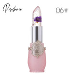 Moisturizer Lip Gloss Transparent Jelly Flower Lipstick Temperature Color Change Waterproof Makeup