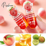 Moisturizing Lip Gloss Peach Waterproof Glossy Long Lasting Not Sticky Natural Korea Lip Tint Daily Makeup Lip Primer Plumper