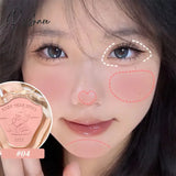 Monochrome Blush Peach Cream Makeup Palette Cheek Contour Cosmetics Blusher Korean Rouge Tint