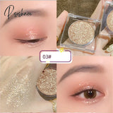 Monochrome Glitter Eyeshadow Shiny Diamond Eye Shadow Palette Highlighter Powder Shimmer Bright