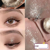 Monochrome Glitter Eyeshadow Shiny Diamond Eye Shadow Palette Highlighter Powder Shimmer Bright