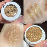 Monochrome Glitter Eyeshadow Shiny Diamond Eye Shadow Palette Highlighter Powder Shimmer Bright