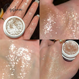 Monochrome Glitter Eyeshadow Shiny Diamond Eye Shadow Palette Highlighter Powder Shimmer Bright