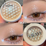 Monochrome Glitter Eyeshadow Shiny Diamond Eye Shadow Palette Highlighter Powder Shimmer Bright