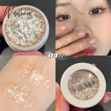 Monochrome Glitter Eyeshadow Shiny Diamond Eye Shadow Palette Highlighter Powder Shimmer Bright