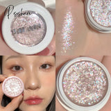 Monochrome Glitter Eyeshadow Shiny Diamond Eye Shadow Palette Highlighter Powder Shimmer Bright