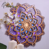 Mystic Mandala Night Light Pvc Model Purple