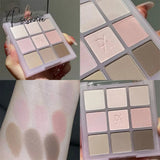 Natural Matte Shiny Smooth Eyeshadow Palette 9 Color Pigments Powder Waterproof Long Lasting Not