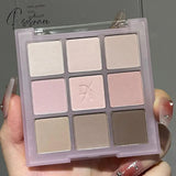 Natural Matte Shiny Smooth Eyeshadow Palette 9 Color Pigments Powder Waterproof Long Lasting Not