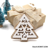 New!6Pcs/Lot Multi European White Wooden Pendants Ornaments Hanging Gifts For Wedding&Christmas