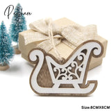 New!6Pcs/Lot Multi European White Wooden Pendants Ornaments Hanging Gifts For Wedding&Christmas