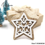 New!6Pcs/Lot Multi European White Wooden Pendants Ornaments Hanging Gifts For Wedding&Christmas