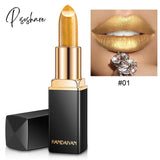 New 9 Colors Luxury Lipstick Lips Makeup Waterproof Shimmer Long Lasting Pigment Nude Pink Mermaid