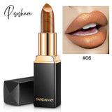 New 9 Colors Luxury Lipstick Lips Makeup Waterproof Shimmer Long Lasting Pigment Nude Pink Mermaid