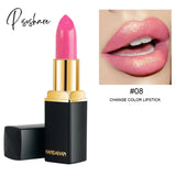 New 9 Colors Luxury Lipstick Lips Makeup Waterproof Shimmer Long Lasting Pigment Nude Pink Mermaid