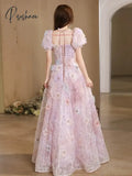 New Arrived French Floral Forest Flower A-Line Luxury Evening Dresses 2024 High-End Texture Beading