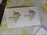 New Black And White Tiger Tattoo Stickers Waterproof Long-Lasting Fake Small Fresh Couple Cute