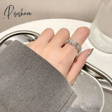 New Fashion Butterfly Rings Shiny Cubic Zirconia Leaves Geometric Adjustable Finger Ring Girls