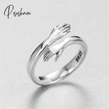 New Fashion Butterfly Rings Shiny Cubic Zirconia Leaves Geometric Adjustable Finger Ring Girls