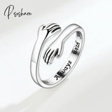 New Fashion Butterfly Rings Shiny Cubic Zirconia Leaves Geometric Adjustable Finger Ring Girls