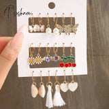 New Korean Elegant Cute Butterfly Stud Earrings For Women Girls Simple Lovely Vintage Rhinestone