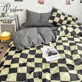 New Nordic Duvet Cover 220X240 Quilt 150X200 Fashion Luxury Bedding Set Soft Plaid Pillowcases