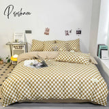 New Nordic Duvet Cover 220X240 Quilt 150X200 Fashion Luxury Bedding Set Soft Plaid Pillowcases