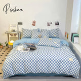 New Nordic Duvet Cover 220X240 Quilt 150X200 Fashion Luxury Bedding Set Soft Plaid Pillowcases