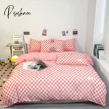 New Nordic Duvet Cover 220X240 Quilt 150X200 Fashion Luxury Bedding Set Soft Plaid Pillowcases