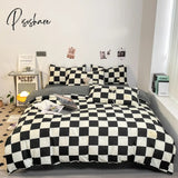 New Nordic Duvet Cover 220X240 Quilt 150X200 Fashion Luxury Bedding Set Soft Plaid Pillowcases