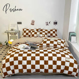 New Nordic Duvet Cover 220X240 Quilt 150X200 Fashion Luxury Bedding Set Soft Plaid Pillowcases