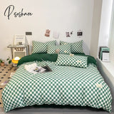 New Nordic Duvet Cover 220X240 Quilt 150X200 Fashion Luxury Bedding Set Soft Plaid Pillowcases