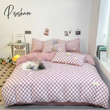 New Nordic Duvet Cover 220X240 Quilt 150X200 Fashion Luxury Bedding Set Soft Plaid Pillowcases