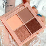 New Professional Fashion Natural 9 Color Shimmer Glitter Eye Shadow Powder Palette Matte Eyeshadow