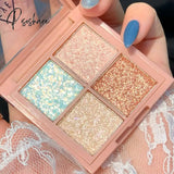 New Professional Fashion Natural 9 Color Shimmer Glitter Eye Shadow Powder Palette Matte Eyeshadow