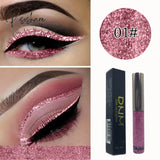 New Professional Shiny Eye Liners Cosmetics For Women Pigment Silver Rose Gold Color Liquid Glitter