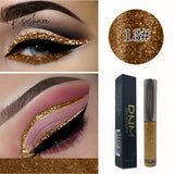 New Professional Shiny Eye Liners Cosmetics For Women Pigment Silver Rose Gold Color Liquid Glitter