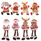 New Year Cute Santa Claus Snowman Dolls Christmas Tree Decoration For Home Xmas Elf Navidad Kids