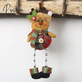 New Year Cute Santa Claus Snowman Dolls Christmas Tree Decoration For Home Xmas Elf Navidad Kids