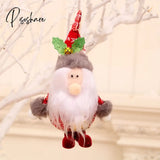 New Year Cute Santa Claus Snowman Dolls Christmas Tree Decoration For Home Xmas Elf Navidad Kids