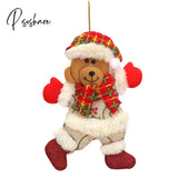 New Year Cute Santa Claus Snowman Dolls Christmas Tree Decoration For Home Xmas Elf Navidad Kids