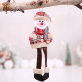 New Year Cute Santa Claus Snowman Dolls Christmas Tree Decoration For Home Xmas Elf Navidad Kids