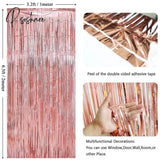 New Years Eve Party Ideas 2M Metallic Fringe Tinsel Curtains 2023 Happy Year Merry Christmas