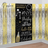 New Years Eve Party Ideas 2M Metallic Fringe Tinsel Curtains 2023 Happy Year Merry Christmas