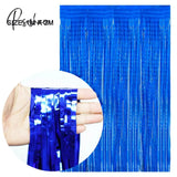 New Years Eve Party Ideas 2M Metallic Fringe Tinsel Curtains 2023 Happy Year Merry Christmas