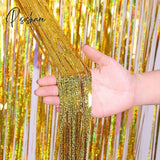 New Years Eve Party Ideas 2M Metallic Fringe Tinsel Curtains 2023 Happy Year Merry Christmas