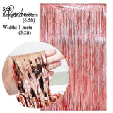 New Years Eve Party Ideas 2M Metallic Fringe Tinsel Curtains 2023 Happy Year Merry Christmas