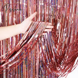 New Years Eve Party Ideas 2M Metallic Fringe Tinsel Curtains 2023 Happy Year Merry Christmas