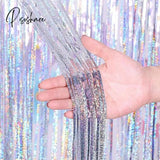 New Years Eve Party Ideas 2M Metallic Fringe Tinsel Curtains 2023 Happy Year Merry Christmas